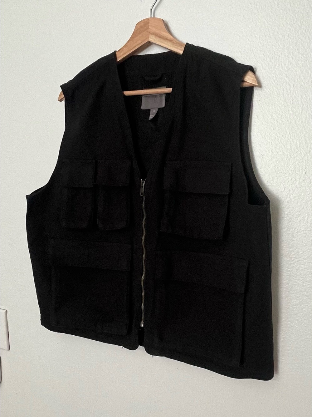 ASOS Men’s Black Canvas Vest - Med